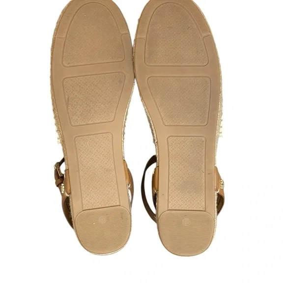 TORY BURCH Elastic Awning Stripe
Espadrille Sandal Green and Ivory 9.5 - Picture 8 of 16